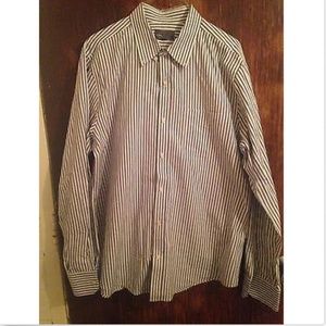 VINCE Pin Stripe Button Down Shirt SZ XL